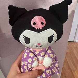 Sanrio Kuromi Plush in Purple Floral Kimono